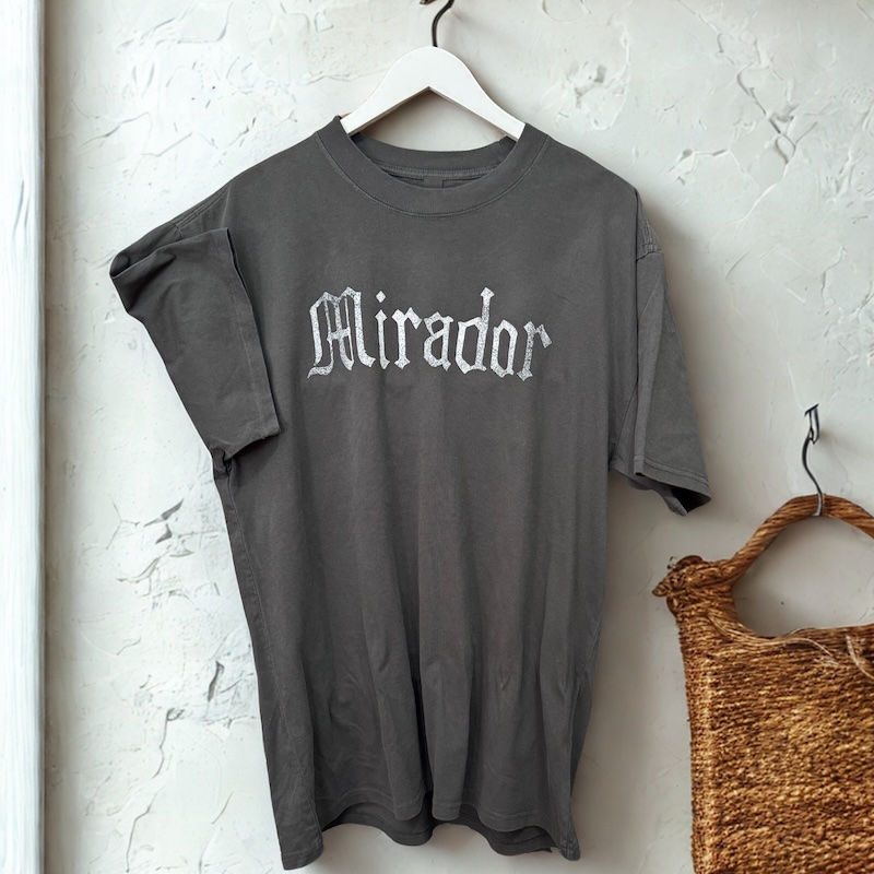 Shirt - Mirador Mirador Faded Coal Logo Tee
