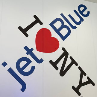 JetBlue A321neo Economy cabin with Even More Space seats onboard flight from London  to New York JFK.