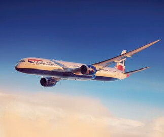 British Airways 787 at London Gatwick