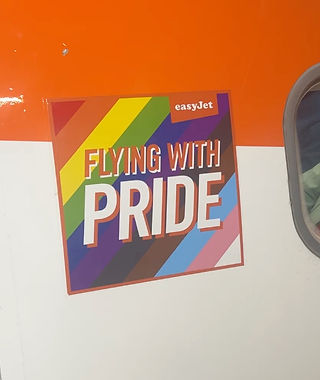 flying with Pride onboard easyJet