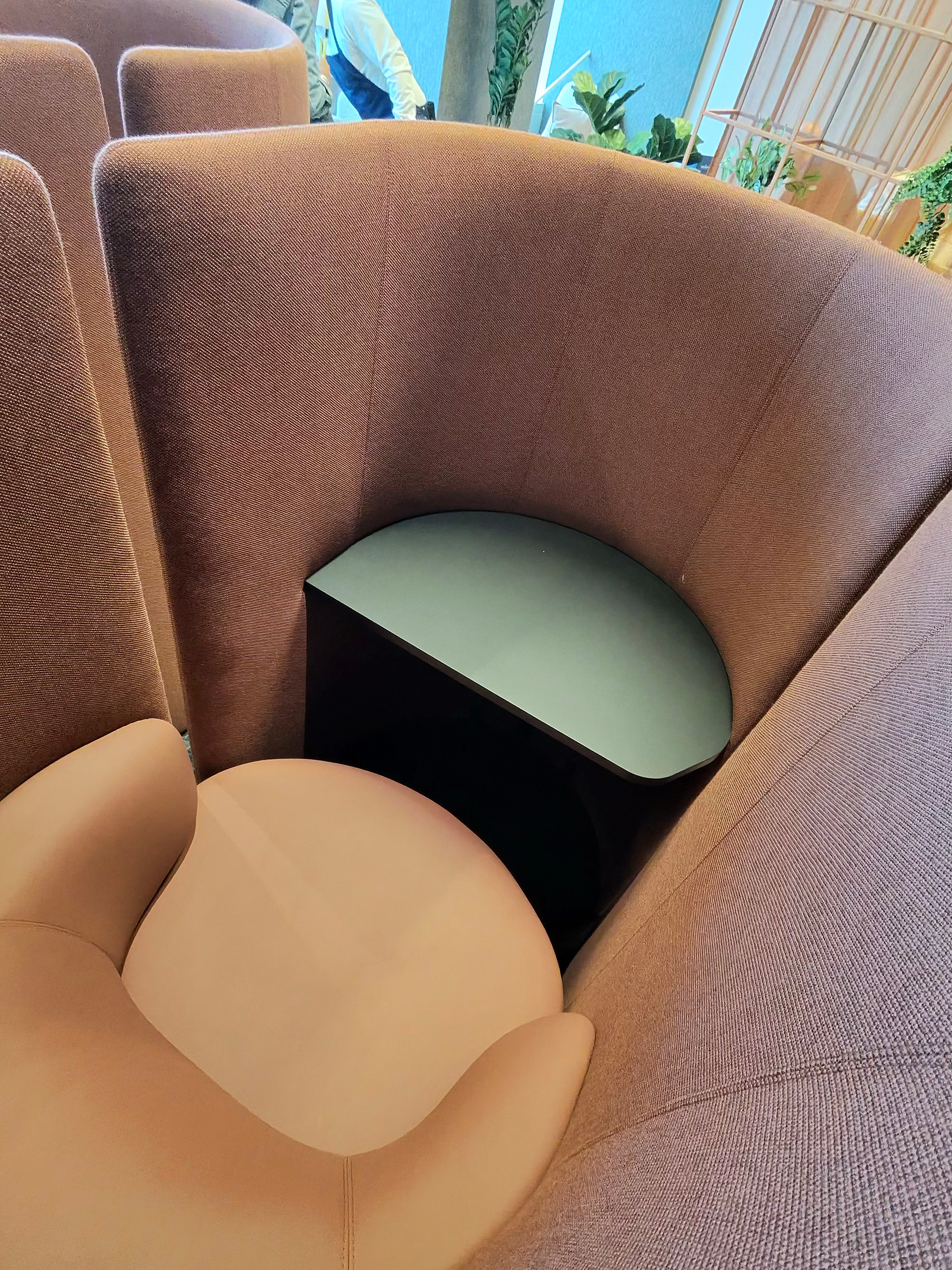 Seating pods at The Executive Lounge Manchester Airport
