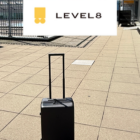 LEVEL8 Carry on suitcase at the airport