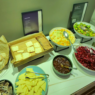 ood buffet selection at No1 Lounge Birmingham Airport lounge review