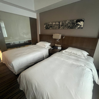 DoubleTree by Hilton Beijing hotel stay — free night redeemed through Hilton Honors points earned with my Hilton debit card.