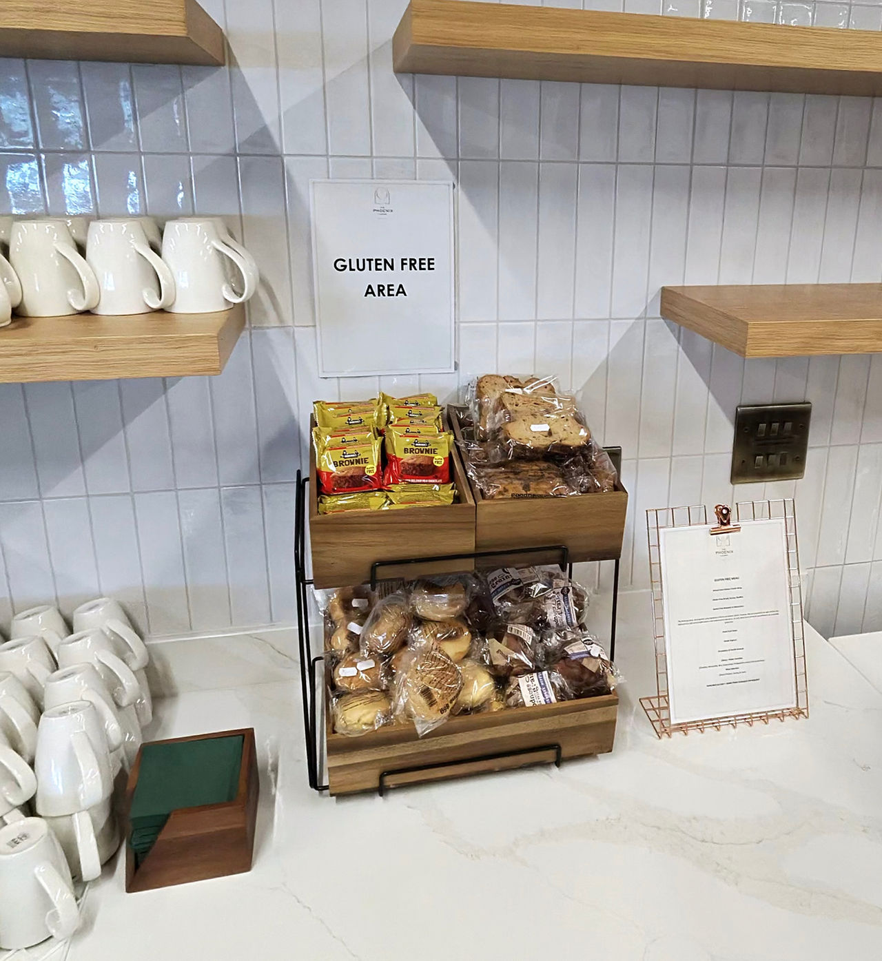 Gluten Free food at The Phoenix Lounge Dublin Airport 