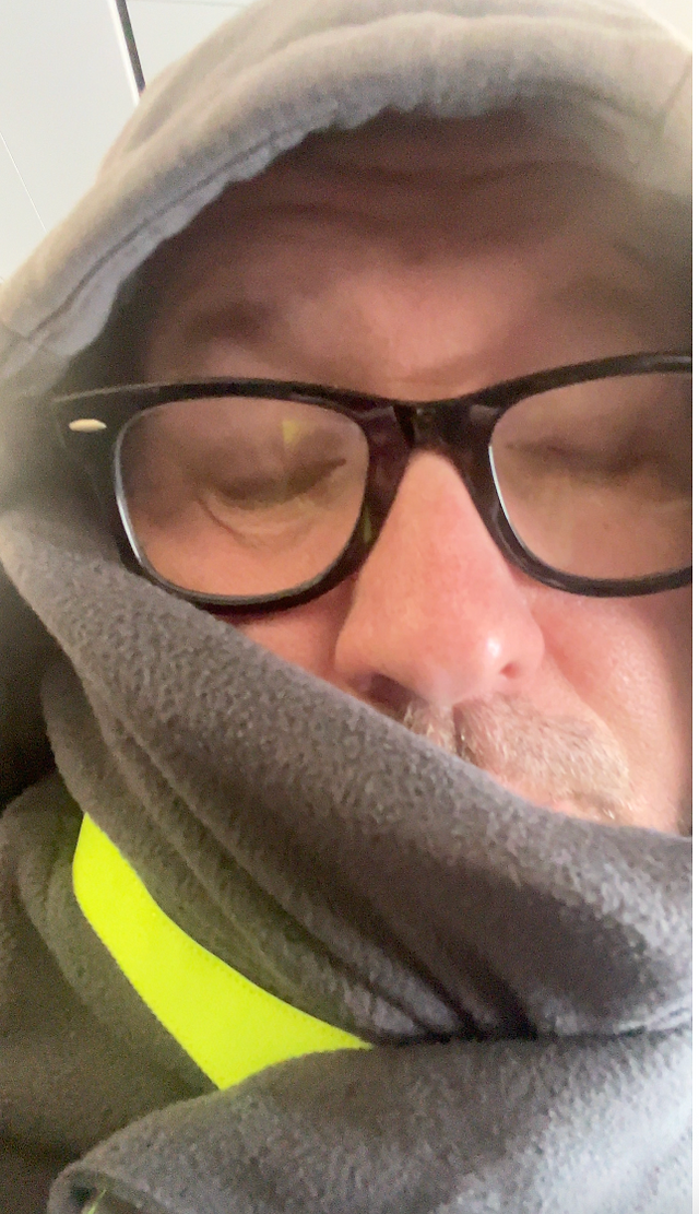 Trtl travel pillow in use o easyJet