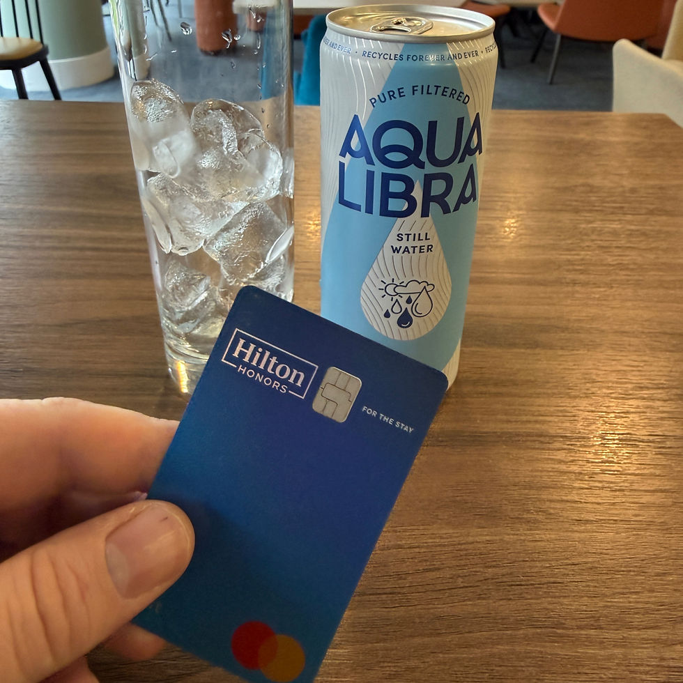 Free drinks thanks to my Hilton Honors Gold status