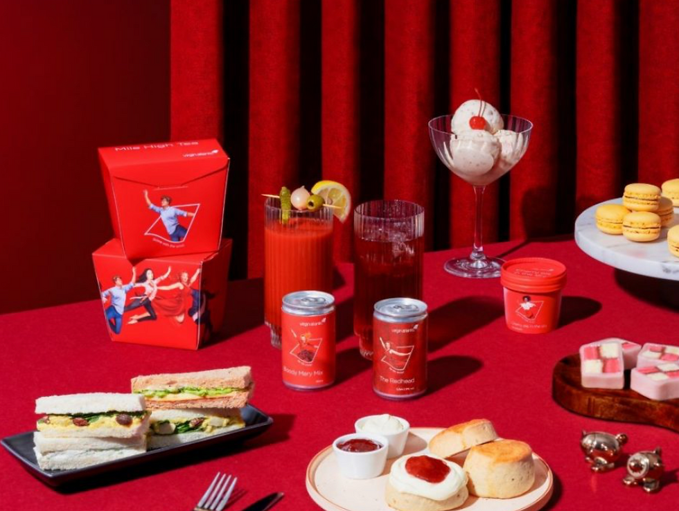 Virgin Atlantic menu 2025