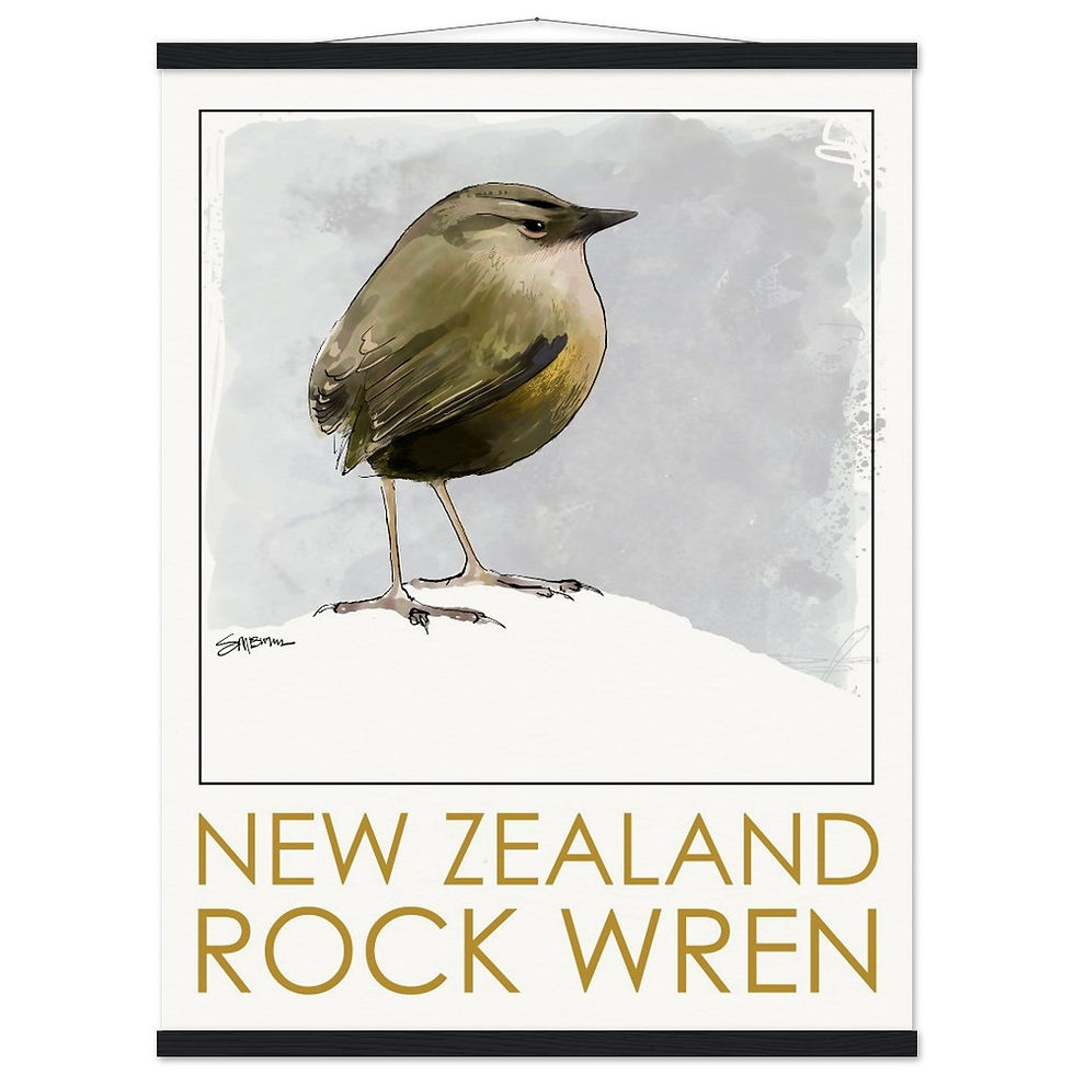 Thumbnail: Bird art posters feature original drawings of beautiful rare birds. A great gift for bird lovers.