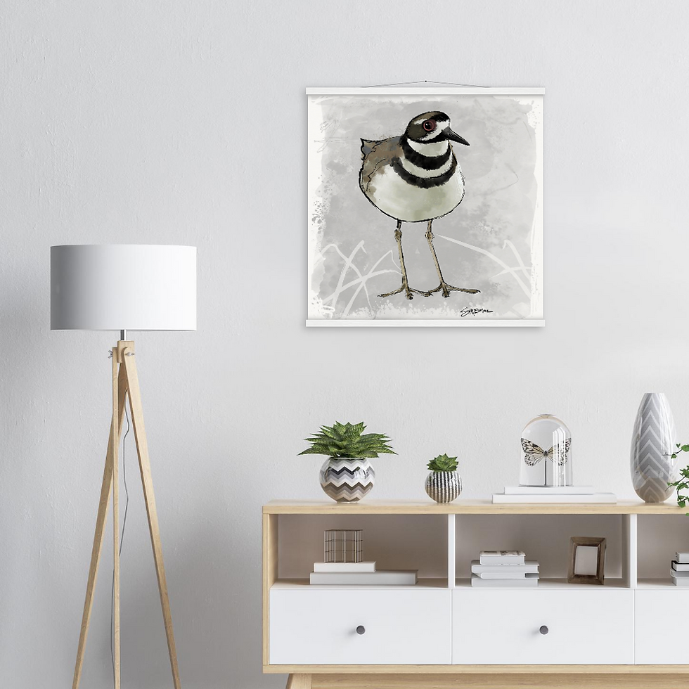 Thumbnail: Bird art posters feature original drawings of beautiful birds.