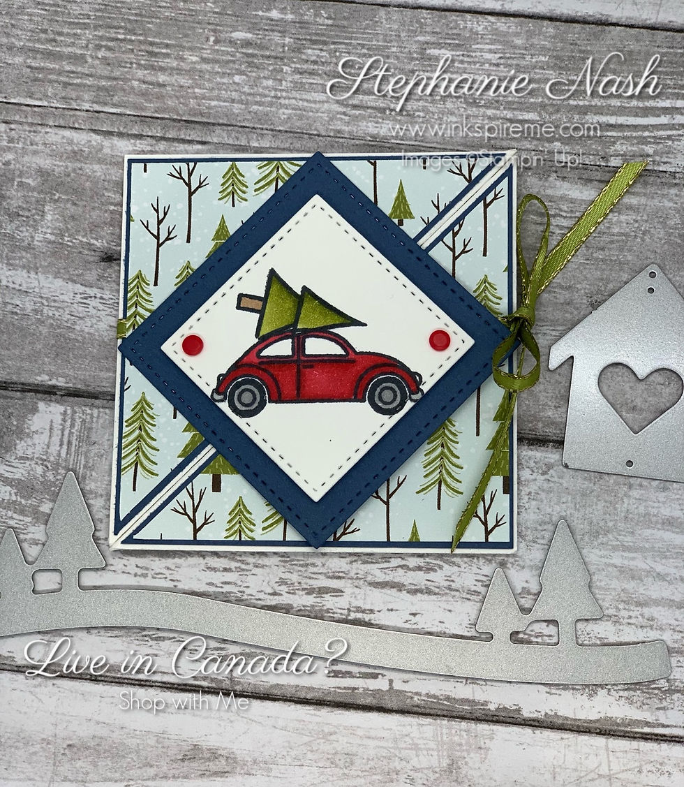 Coming Home Square Fold Christmas Card