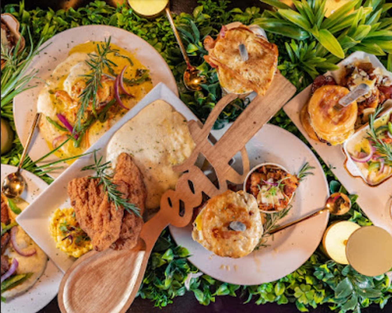 Arranged Food and Objects