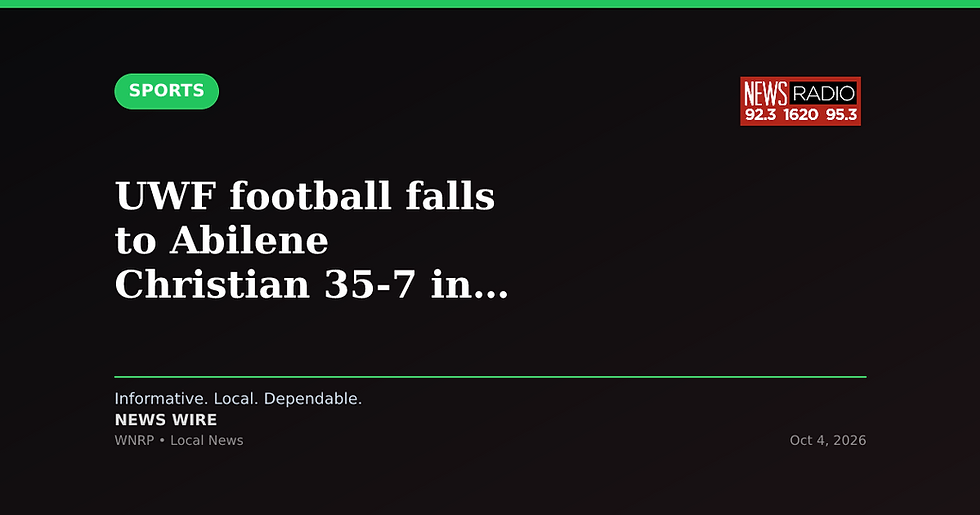 UWF football falls to Abilene Christian 35-7 in FCS road game