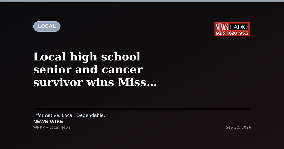 Local high school senior and cancer survivor wins Miss Area Women Action Group crown