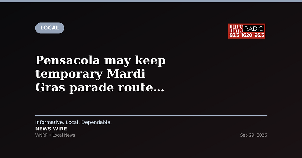Pensacola may keep temporary Mardi Gras parade route as permanent change