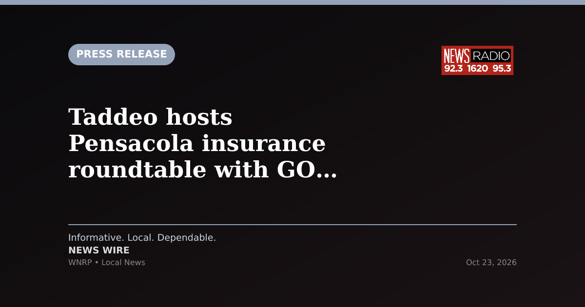 Taddeo hosts Pensacola insurance roundtable with GOP primary rival