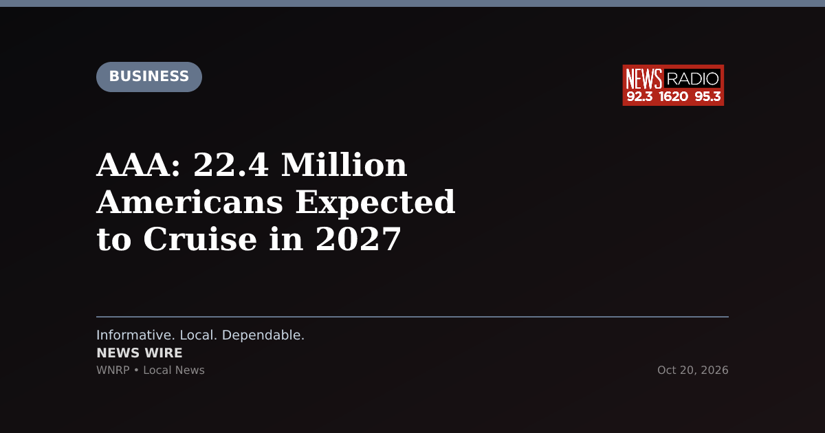 AAA: 22.4 Million Americans Expected to Cruise in 2027