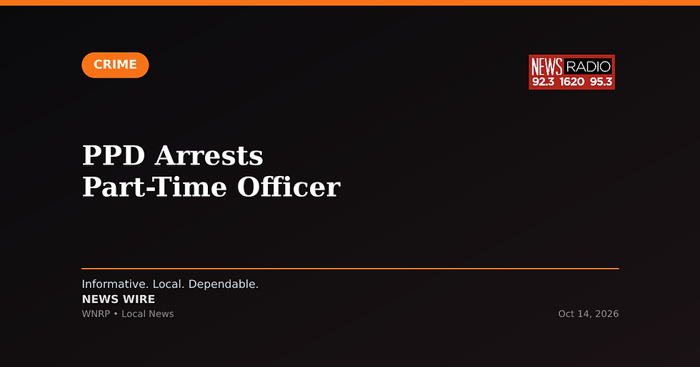 PPD Arrests Part-Time Officer