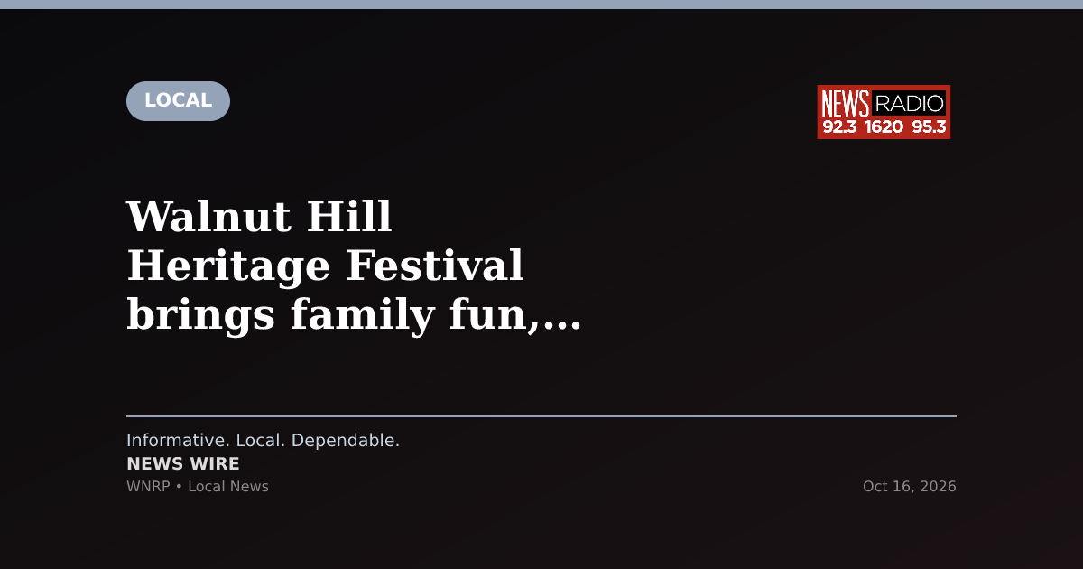 Walnut Hill Heritage Festival brings family fun, live music Saturday