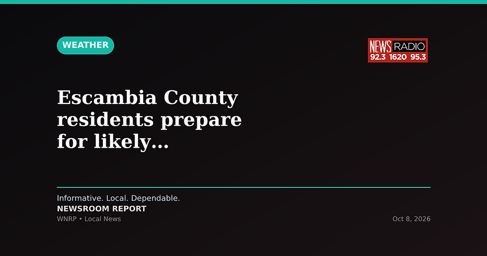 Escambia County residents prepare for likely hurricane strike