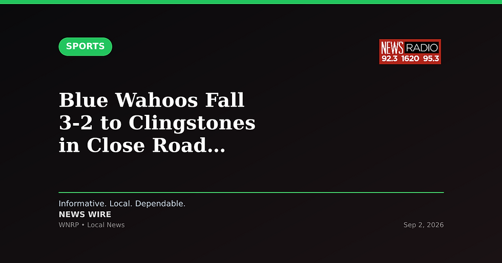 Blue Wahoos Fall 3-2 to Clingstones in Close Road Contest