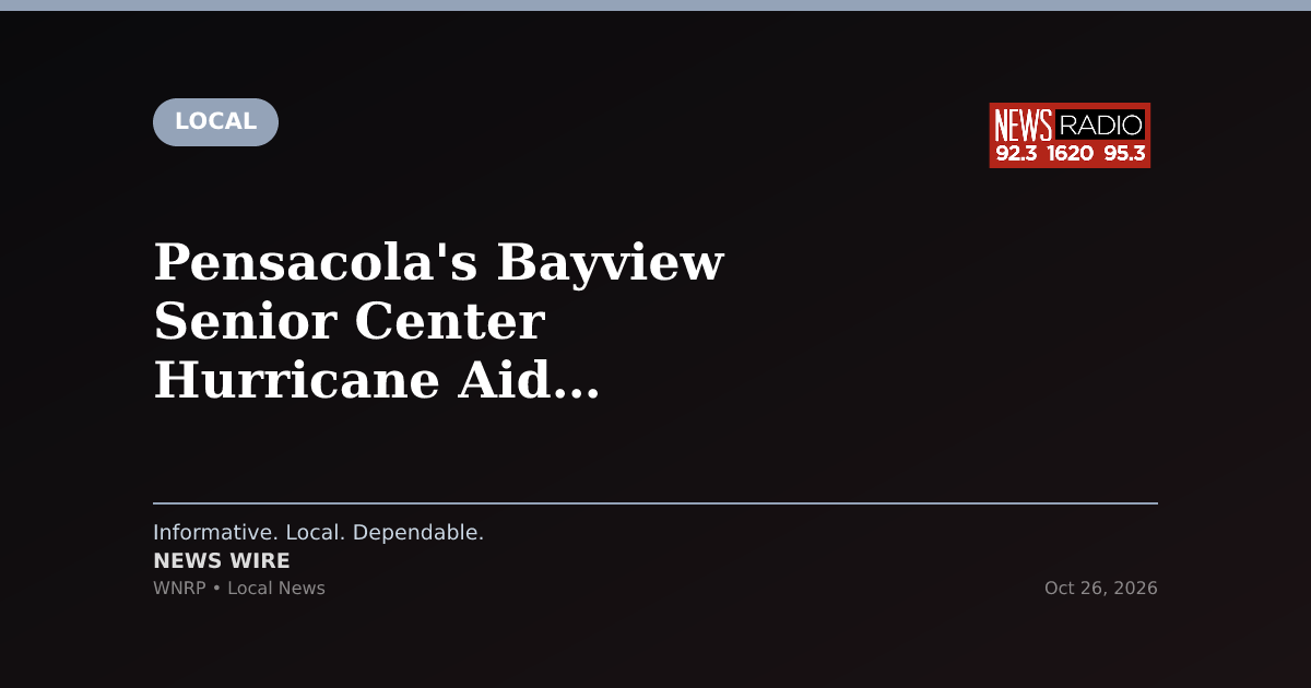 Pensacola's Bayview Senior Center Hurricane Aid Center closes Friday