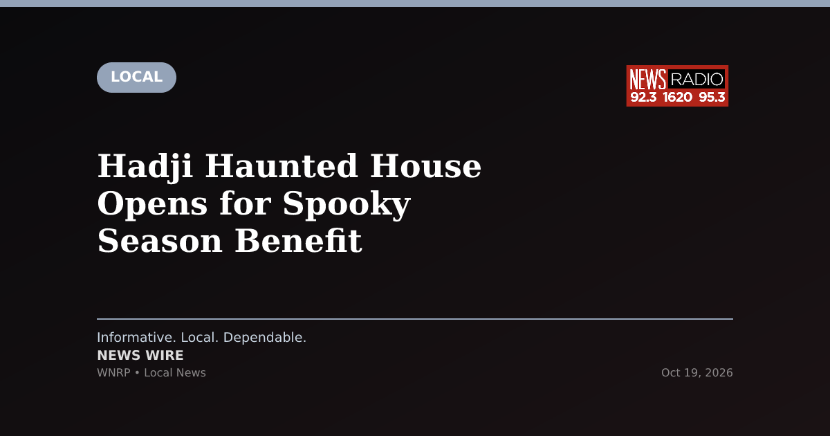 Hadji Haunted House Opens for Spooky Season Benefit
