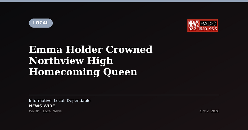 Emma Holder Crowned Northview High Homecoming Queen