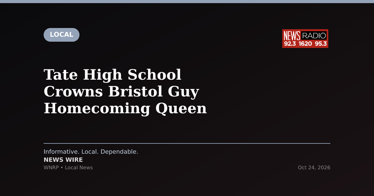 Tate High School Crowns Bristol Guy Homecoming Queen