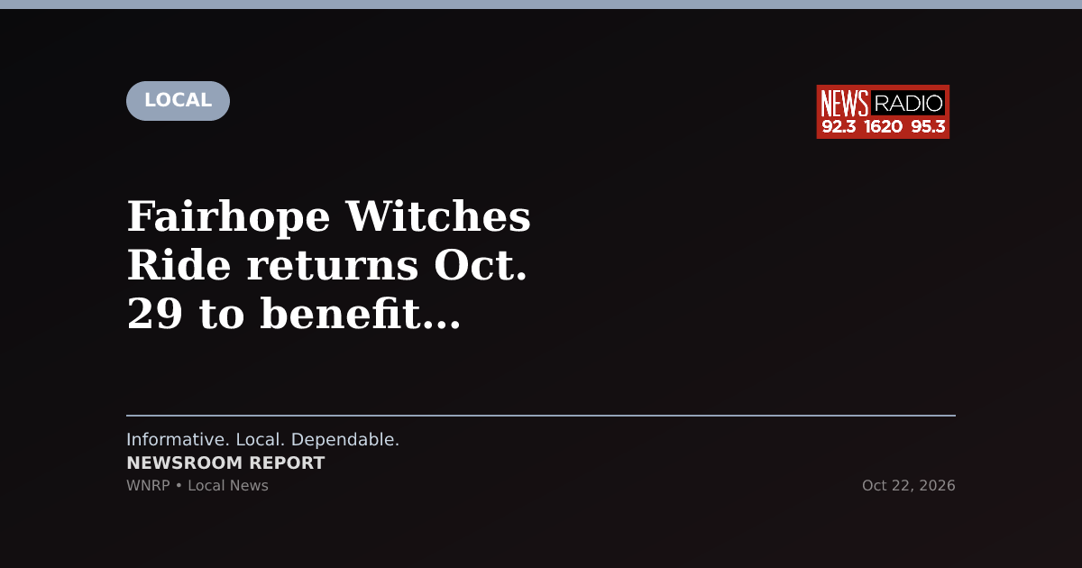 Fairhope Witches Ride returns Oct. 29 to benefit Baldwin Humane Society
