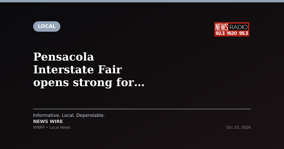 Pensacola Interstate Fair opens strong for 91st year run