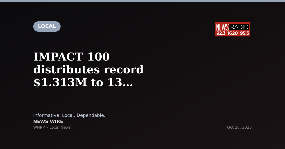 IMPACT 100 distributes record $1.313M to 13 nonprofits across Escambia, Santa Rosa counties