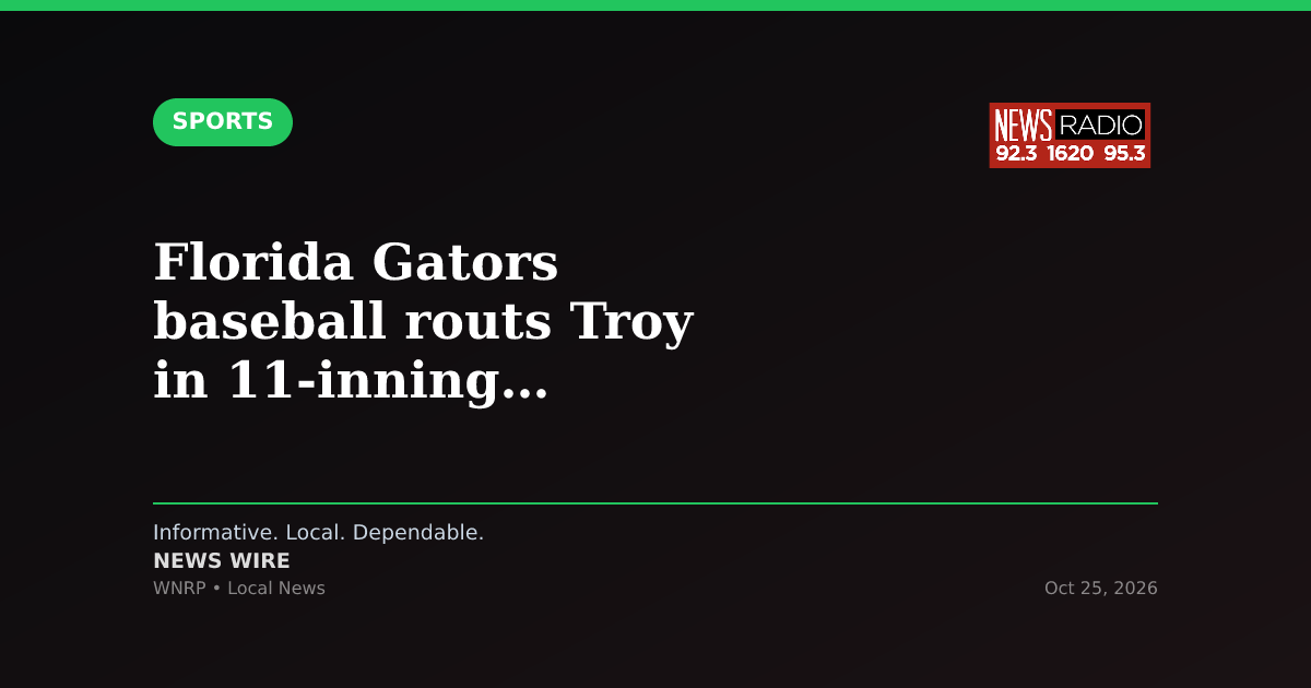 Florida Gators baseball routs Troy in 11-inning exhibition at Pensacola
