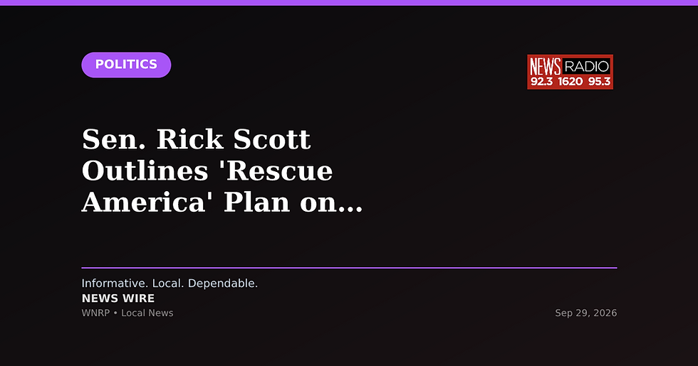 Sen. Rick Scott Outlines 'Rescue America' Plan on Senate Floor
