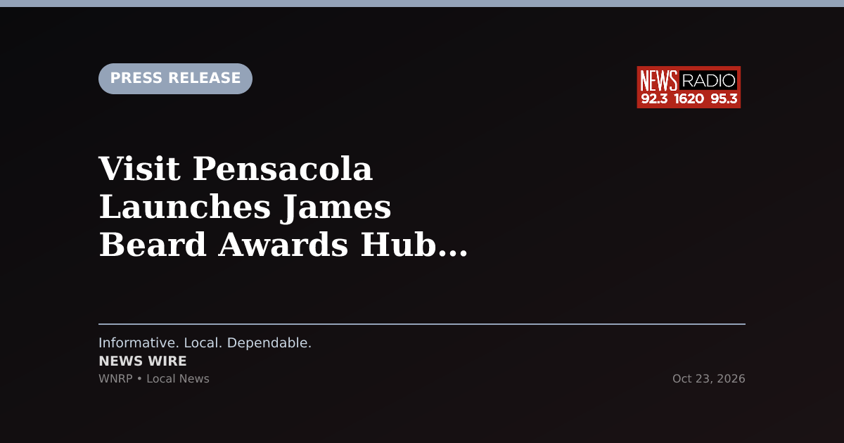 Visit Pensacola Launches James Beard Awards Hub for Local Chefs and Restaurants