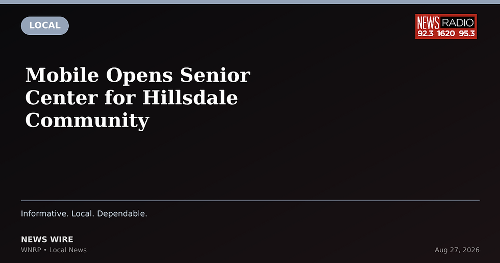 Mobile Opens Senior Center for Hillsdale Community