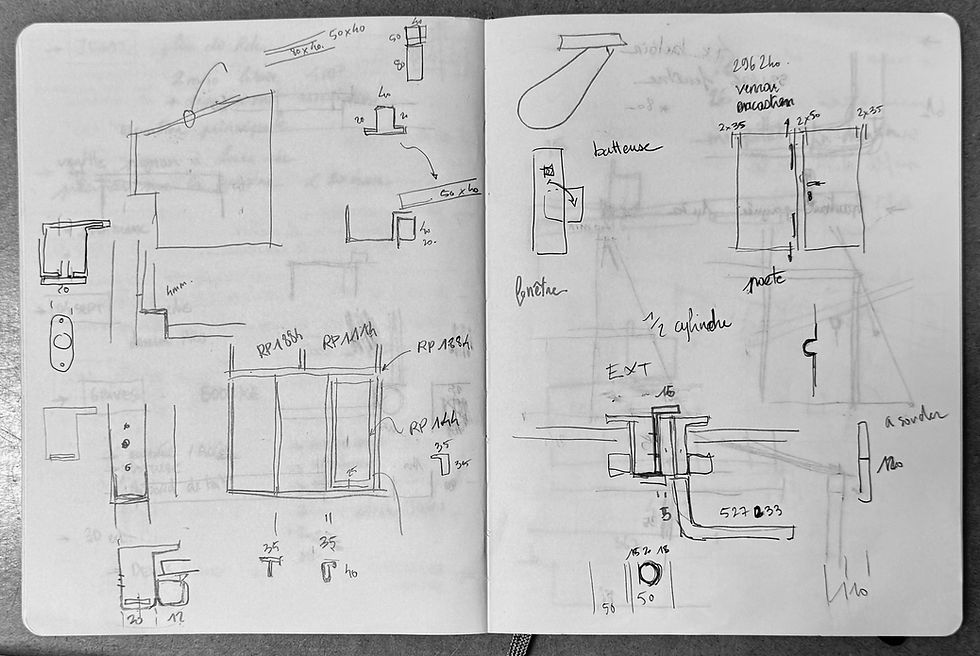 MBA_Croquis dans un carnet