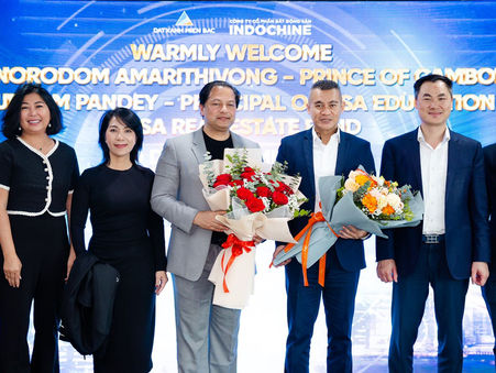 Chủ tịch Quỹ Giáo dục & BĐS Mỹ cùng Hoàng tử Cambodia thăm và làm việc cùng doanh nghiệp Việt Nam.