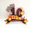 Thumbnail: Personalized inspired hot wheels red orange cake topper layered, race car track