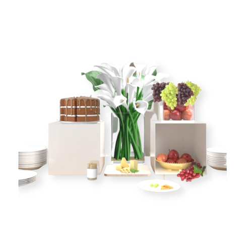 Thumbnail: Rental*** WHITE Acrylic 5 faces box | Event | Party | Riser