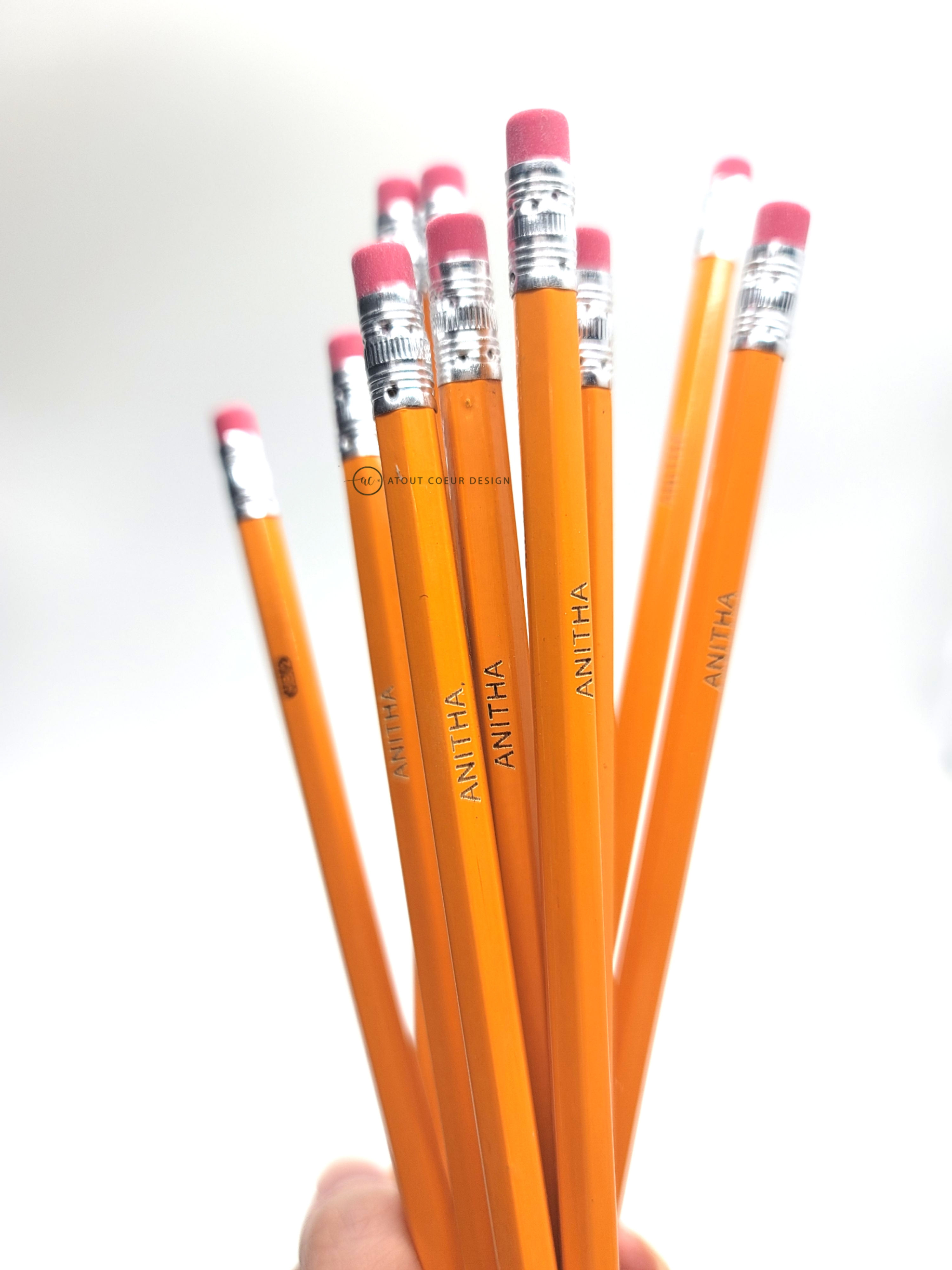 Crayons mine personnalisés - Personalized pencil