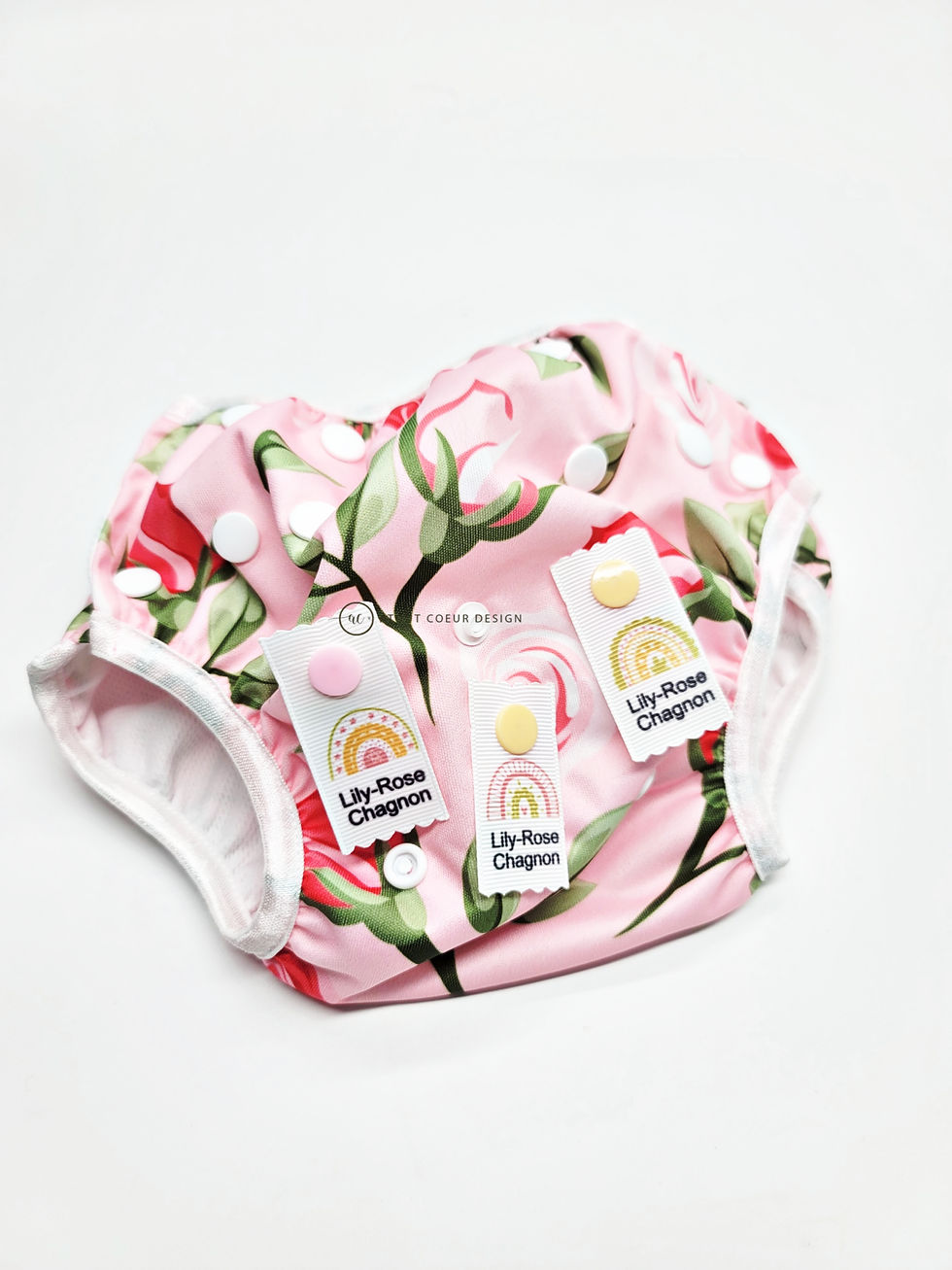 Miniature : Étiquettes pour couche Lavable - étiquettes à couches lavables fille / fille