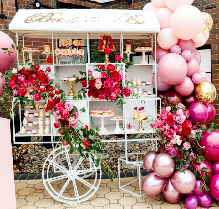 Thumbnail: Rental *** Sweet Luxury Dessert Cart | Floral Cart | Event | Party 