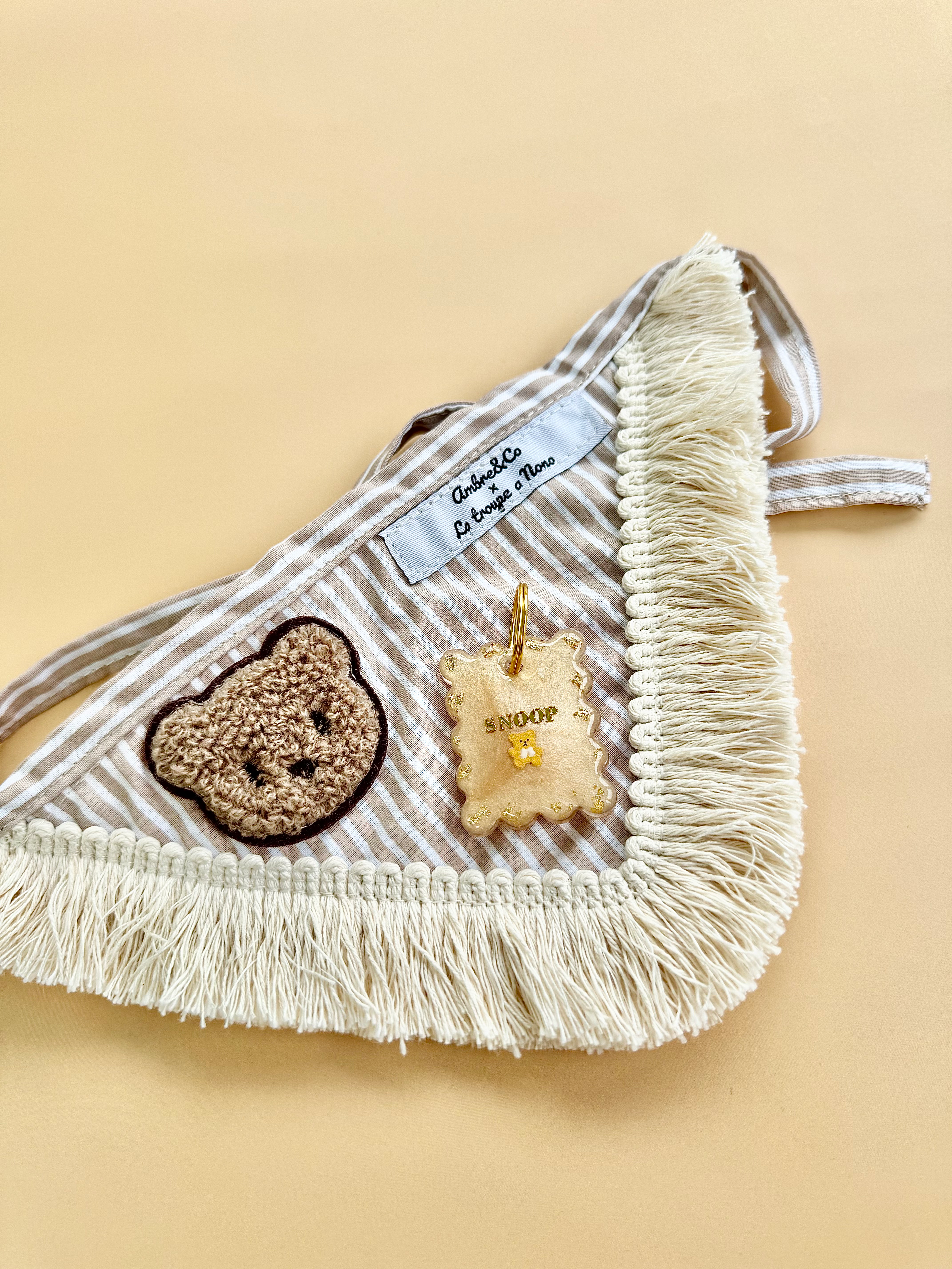 Box Bandana + Médaille motif Sweet Bear ♡