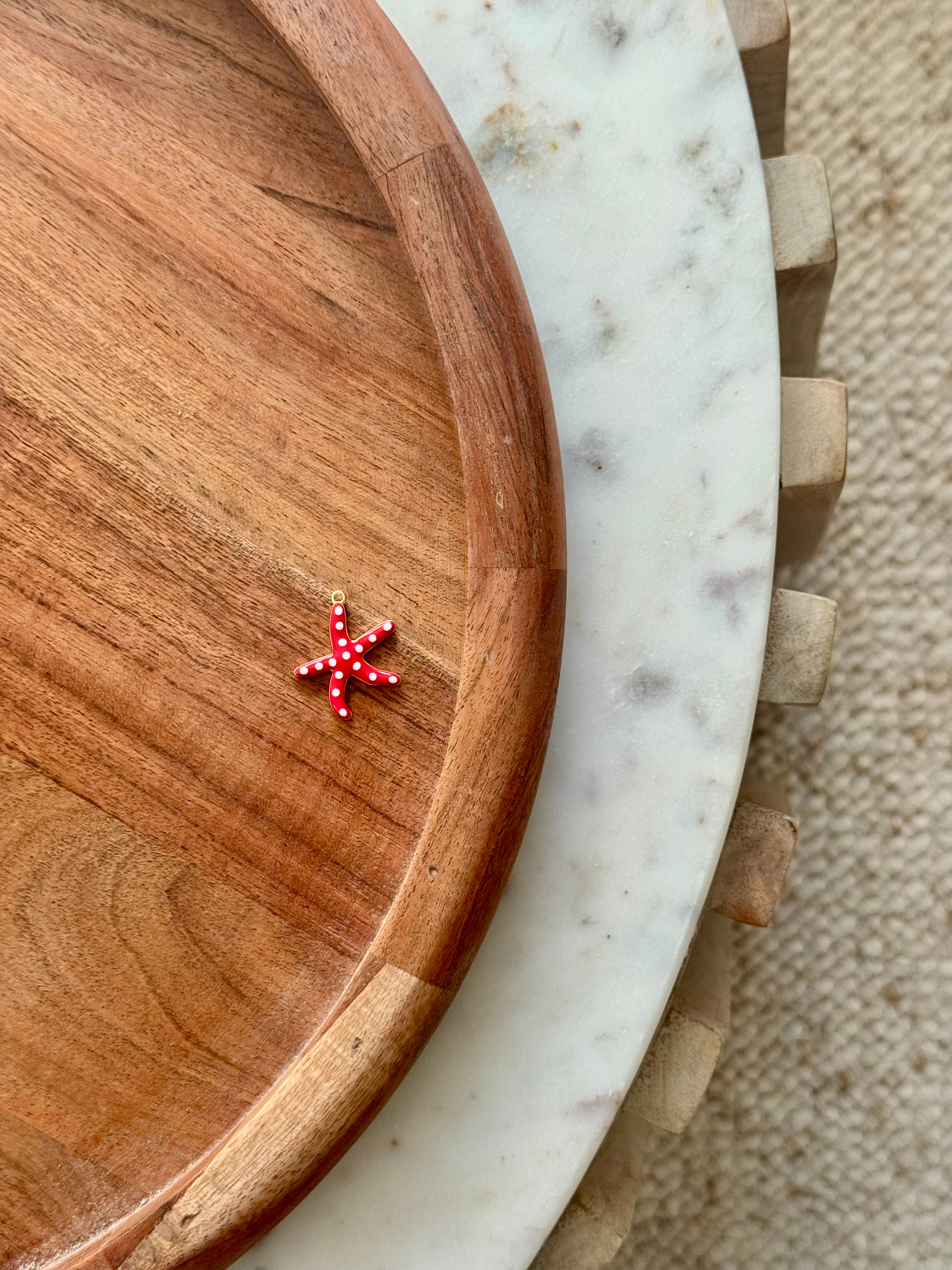 Charms "étoile de mer rouge"