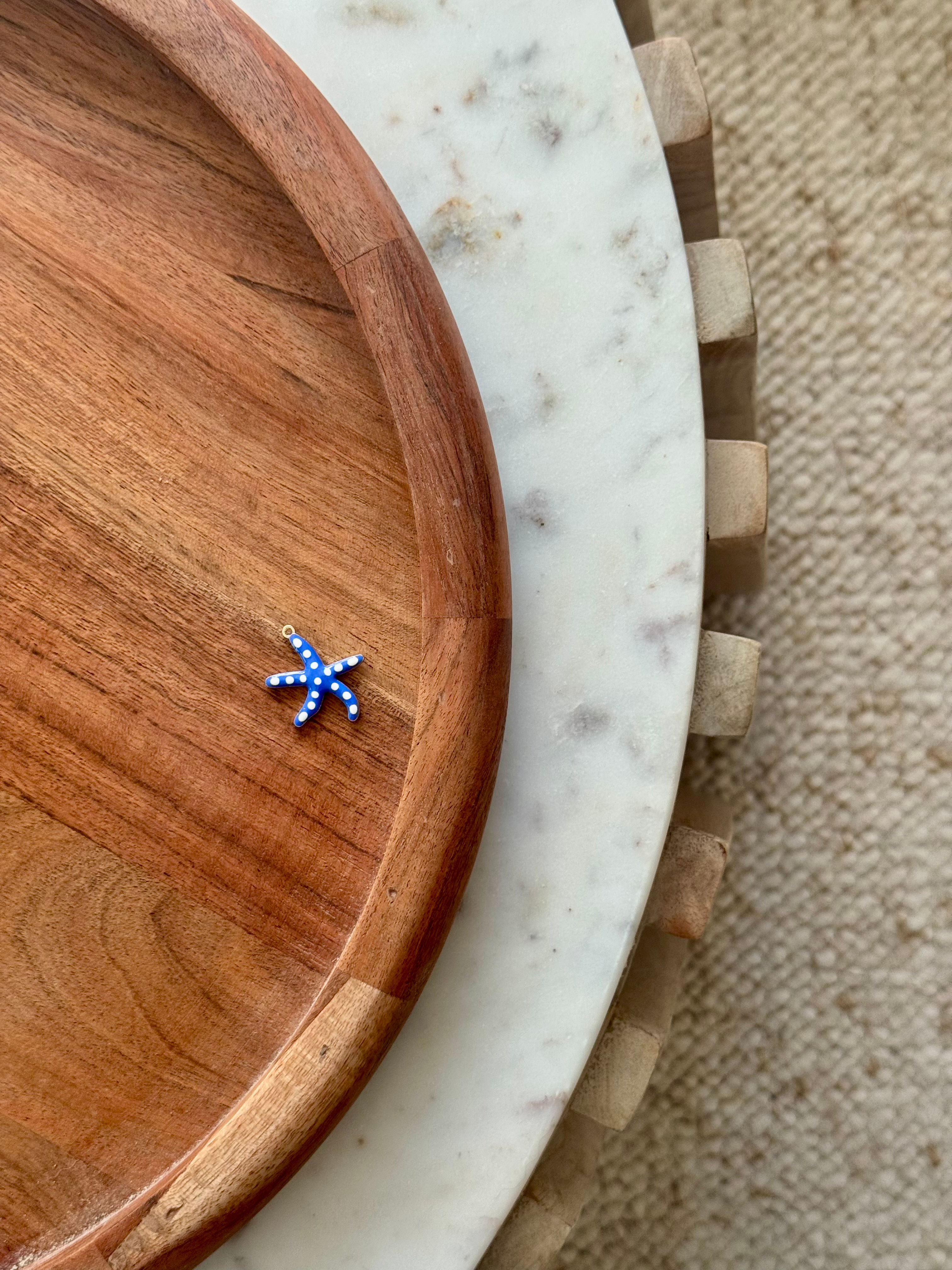 Charms "étoile de mer bleue"