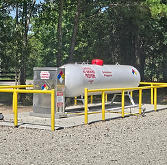 Propane tank refill in Ben Wheeler Texas at Big Tex Campgrounds