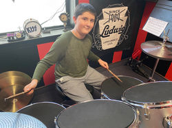 A guitar playing drum