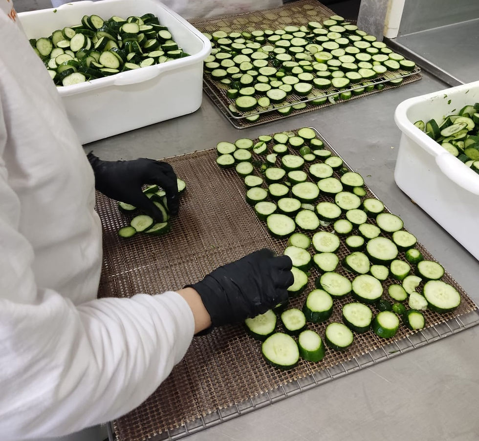 El método que Snackfit aplica en su planta de producción es la deshidratación lenta a baja temperatura.