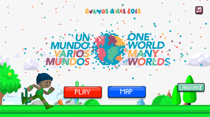 Otro de los videojuegos de Digi Learnnials más celebrados fue "Un mundo, Varios Mundos", el primero hecho en colaboración con estudiantes de las escuelas porteñas.